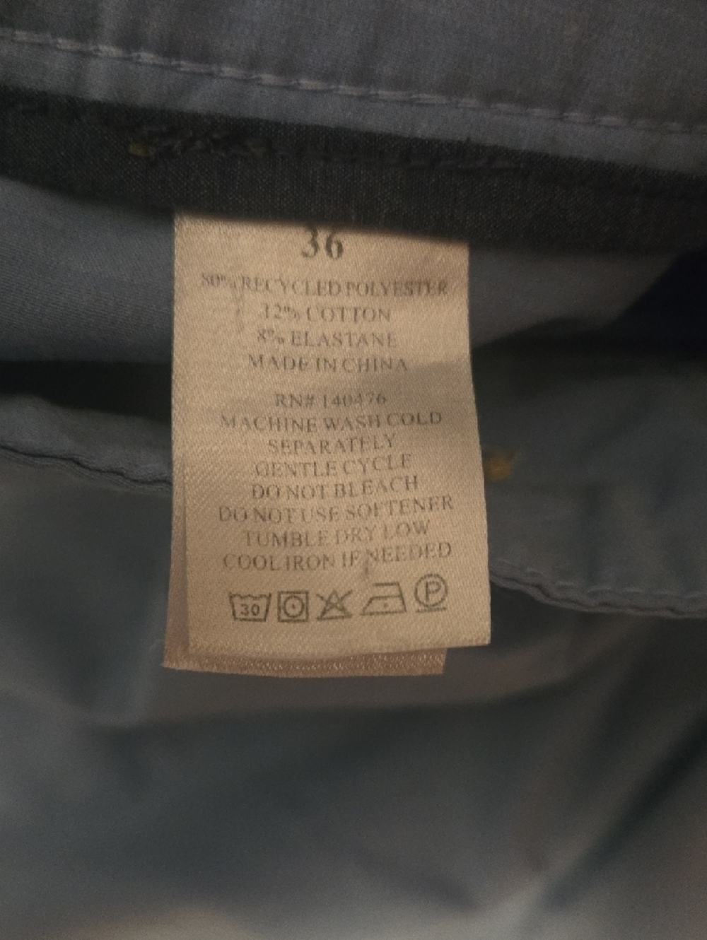 Faherty Light Blue Drawstring Athletic Shorts - Picture 5 of 8